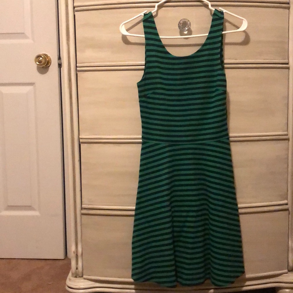 Navy and green American Eagle dress